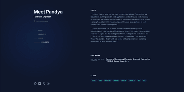 meetpandya.xyz (v1)